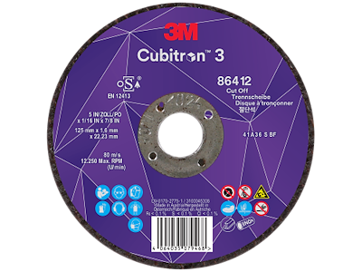 3M SKÆRESKIVE 125X1,6X22,23 CUBITRON T41