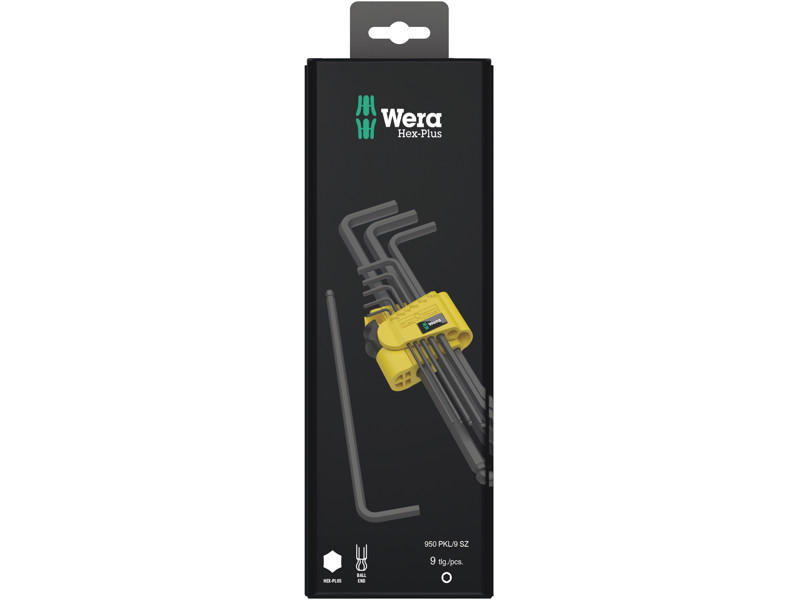 WERA 950/9 HEX-PLUS IMPERIAL 1 SB VINKELNØGLESÆT 950/9 Hex-Plus 1 SB SiS