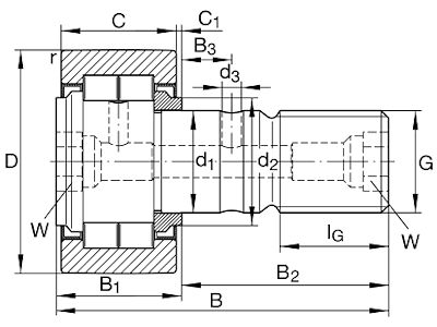 INA NUKR47-X-A YOKE TYPE TRACK ROLLER
