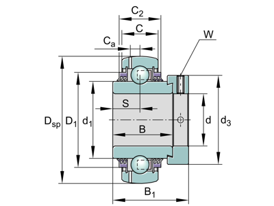 INA GE20-XL-KTT-B RADIAL INSERT BALL BEARING