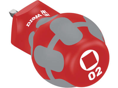 WERA SKRUETRÆKKER TIL SKRUER MED INDVENDIG FIRKANT 368 Stubby, # 2 X 25 MM