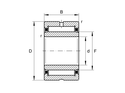 INA NA4832-XL NÅLELEJE 160X200X40