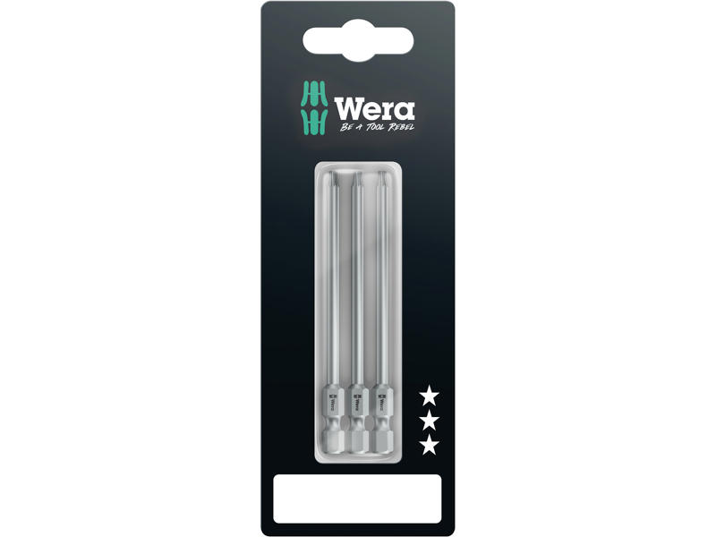 WERA TORX® BITS 867/4 Z SB, TX 10 X 89 MM, 3 DELE