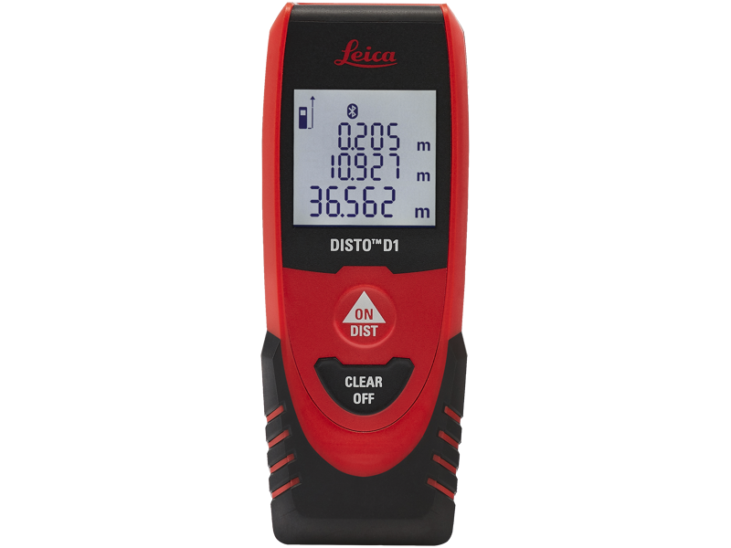 LEICA LASERAFSTANDSMÅLER D1 SORT/RØD 20CM - 40MTR +-2,0MM