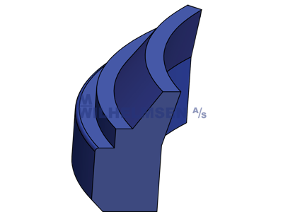 WIPER 3.5X12X7/4 NBR