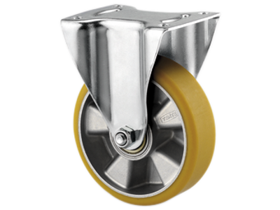 TENTE FAST HJUL 3478 ITP 100 P62 RUND FAST M/PLADE BELASTN.: 250KG