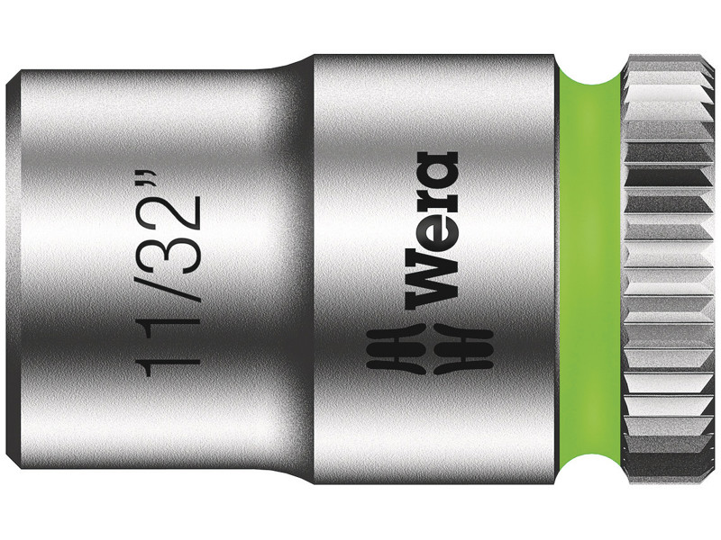 WERA ZYKLOP-TOPPE MED 1/4"-TILSLUTNING 8790 HMA, 11/32" X 23 MM