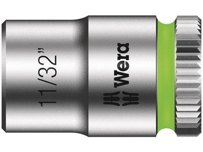 WERA ZYKLOP-TOPPE MED 1/4"-TILSLUTNING 8790 HMA, 11/32" X 23 MM