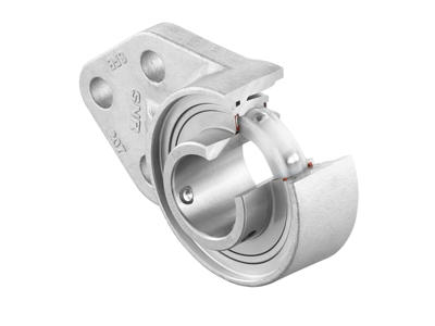 SNR SUCFB204FG1 FØDEVAREGODKENDT FLANGELEJE 3-HULS 20 MM