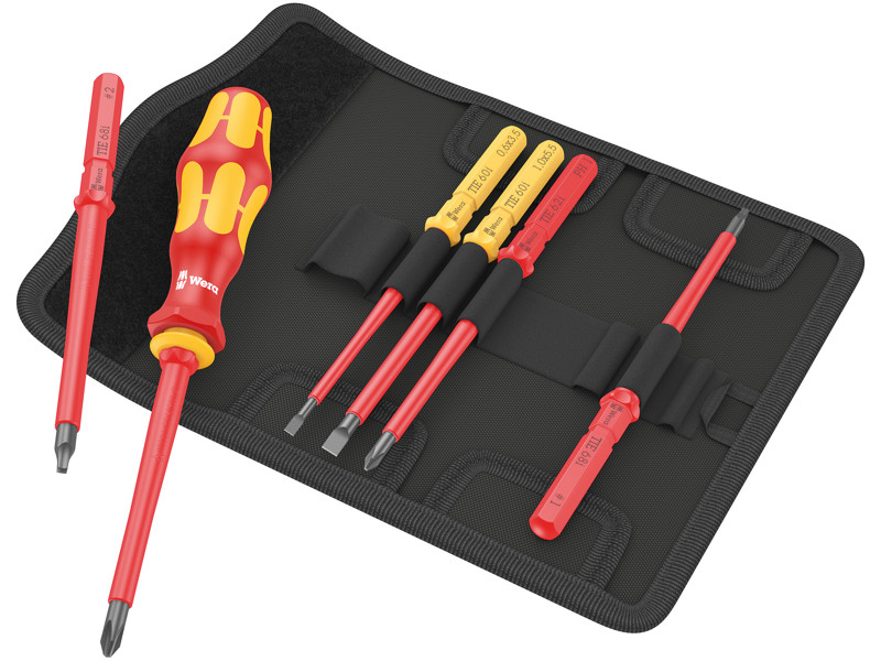 WERA Kraftform Kompakt VDE 7 Imperial 1 Tool Finder, 7 DELE