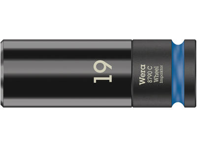 WERA TOPNØGLEINDSATS MED 1/2"-TILSLUTNING 8790 C Wheel Impaktor, 19 X 85 X 30 MM