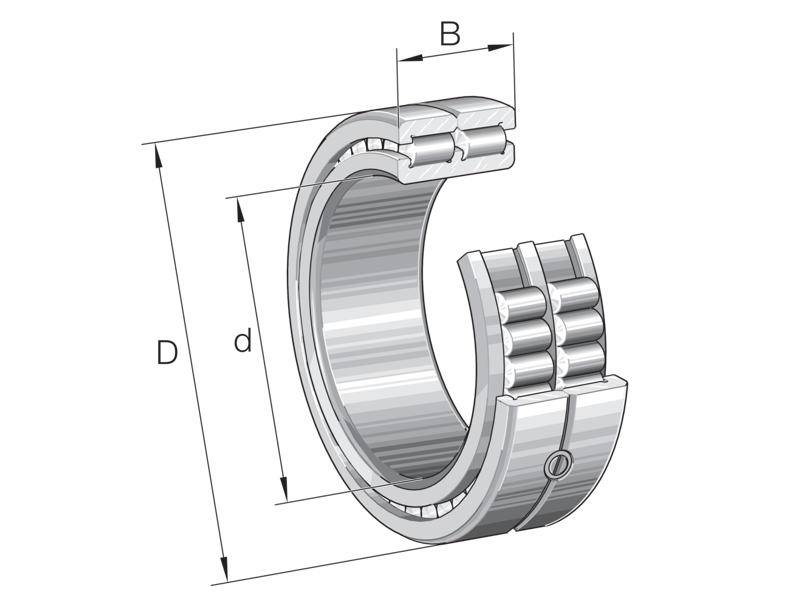 INA SL014840-A-C3 CYLINDRICAL ROLLER BEARING