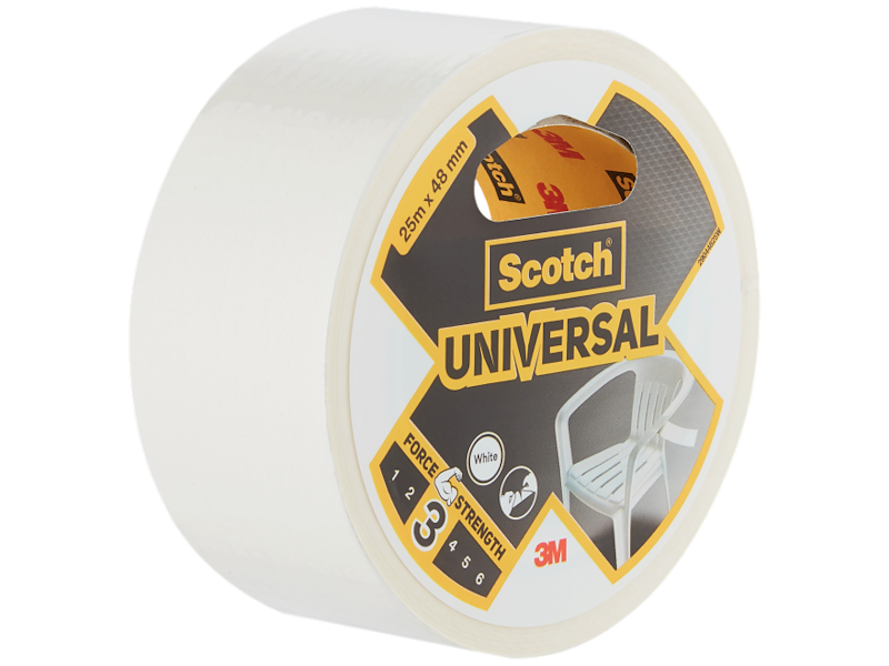 3M SCOTCH LÆRREDSTAPE UNIVERSAL 2904 HVID 48MMx50MTR