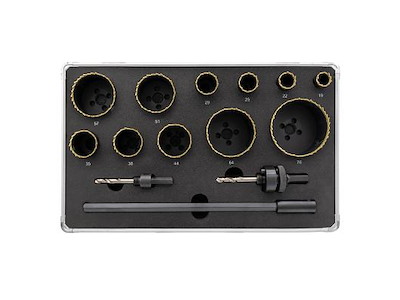 DIESELLA HULSAVSÆT HSS-CO8 M42 BIMETAL SORT/GULD 19-76MM