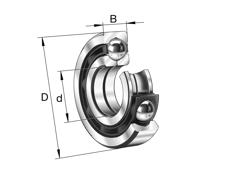 FAG QJ208-XL-TVP FAG FIREPUNKTSLEJE 40X80X18