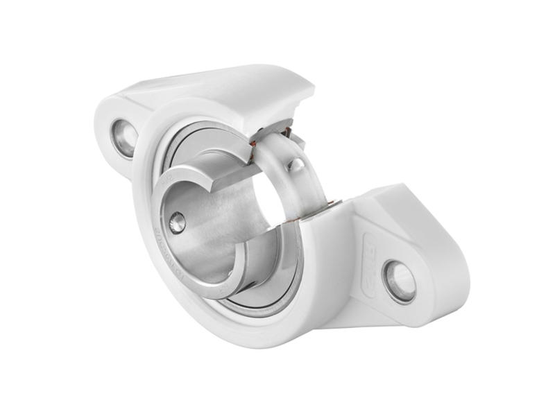 SNR SUCNFL207FG1 FØDEVAREGODKENDT OVALT FLANGELEJE 2-HULS 35 MM