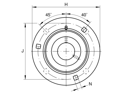 INA GRA20-XL FLANGED HOUSING UNIT