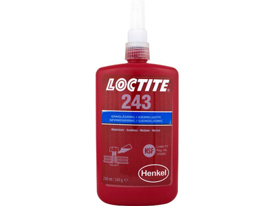 LOCTITE 243 250 ML GEVINDSIKRING "MIDDEL STYRKE"  