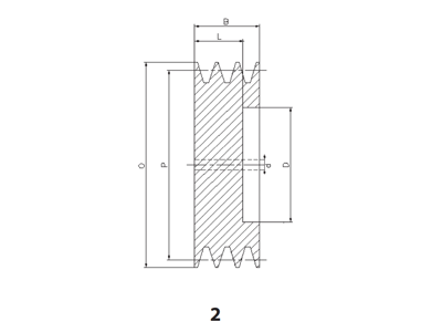 BELT PULLEY SPA 132-4