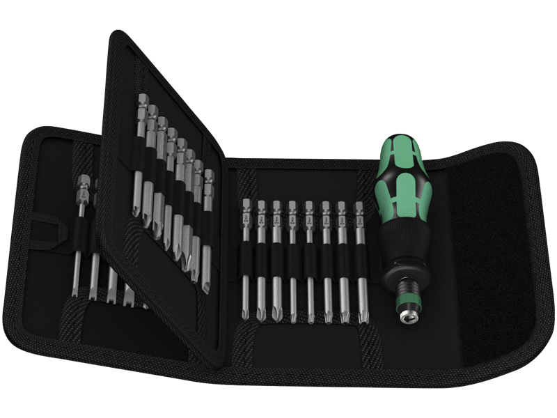 WERA KRAFTFORM KOMPAKT 62 - KOMBISÆT TRANSPORT-ETUI 33 DELE