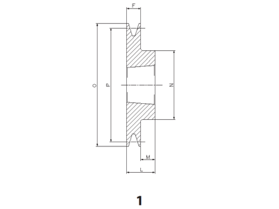 BELT PULLEY SPB 100-1 