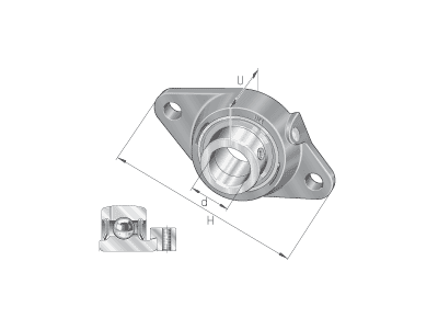 INA PCFT35-XL FLANGE CFT07 + GRAE35-XL-NPP-B