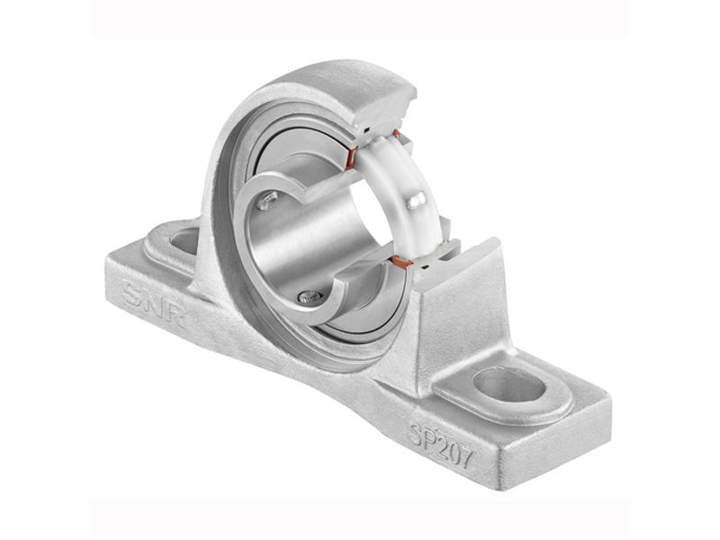 SNR SUCP207FG1 FOOD-GRADE PLUMMER BLOCK HOUSING - 2 BOLTS 35 MM