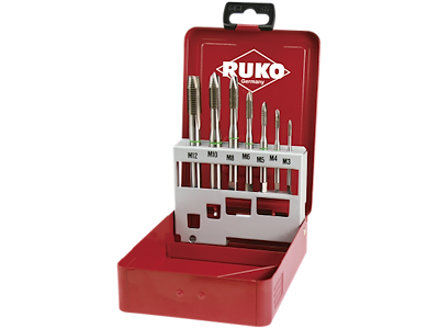 RUKO MASKINTAPSÆT SPÅNBRYDER 245061RO M3-M12 HSS-CO5