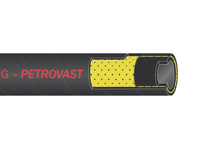 DAMPSLANGE 1 1/4" M/STÅLINDLÆG PETROVAST 32X8MM