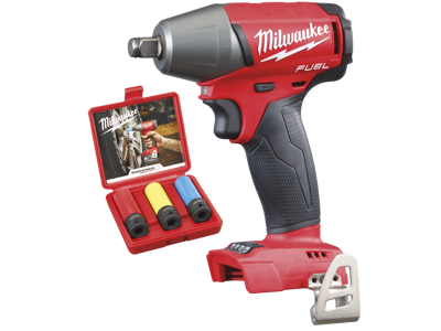 MILWAUKEE SLAGNØGLE 1/2" SOLO 300NM KULFRI 