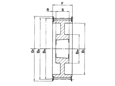 TIMING BELT PULLEY 40-XH-300