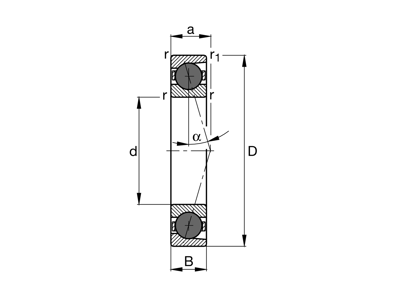 FAG HCB7009-C-T-P4S-UL SPINDELLEJE 45X75X16 KERAMISKE KUGLER