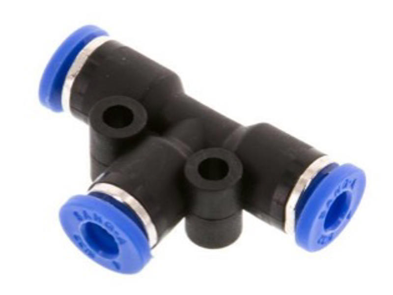 PUSH-IN T-STK. SAMLER Ø 10