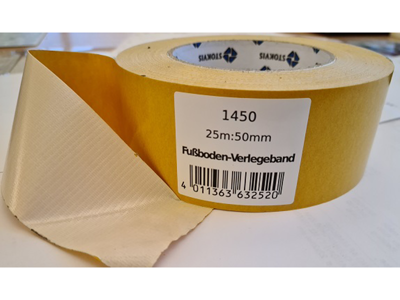 TÆPPETAPE 50MMX25MTR DOBBELTKLÆBENDE NR 1450