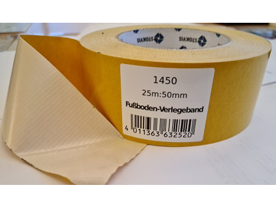 TÆPPETAPE 50MMX25MTR DOBBELTKLÆBENDE NR 1450