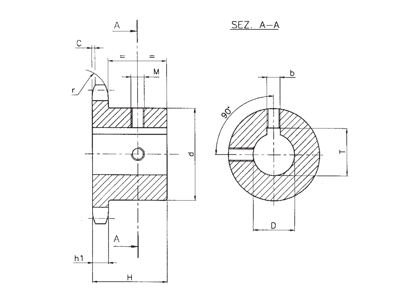 SIMPLEX BORED SPROCKET FOR 19.05X11.68 TEETH=10