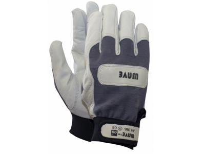 PANDA SKINDHANDSKE 86-8 WAWE STOFOVERHÅND OG VELCRO RIB