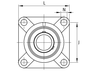FAG UCF201-08-J7 FLANGED HOUSING UNIT