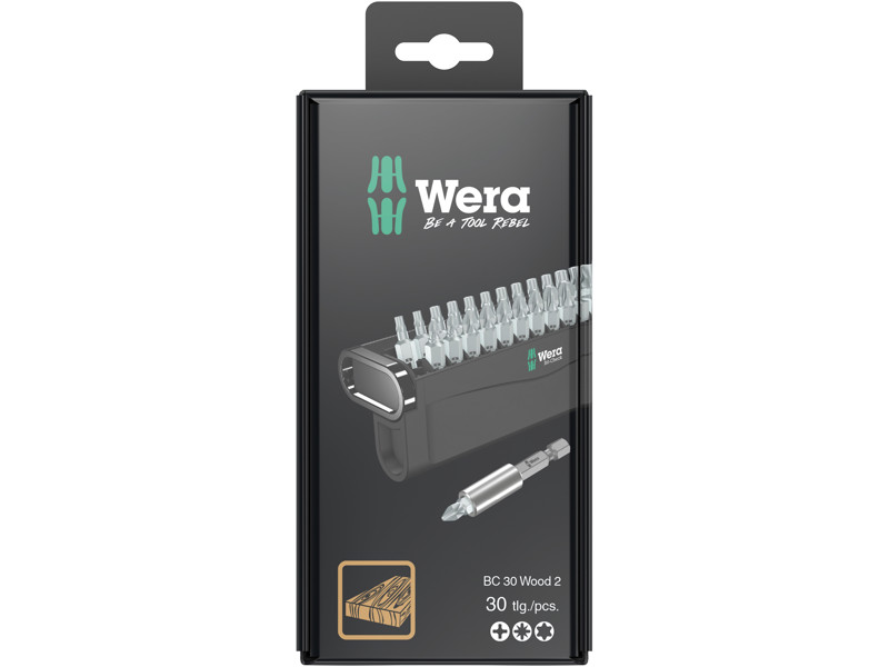 WERA Bit-Check 30 Wood 2 SB, 30 DELE