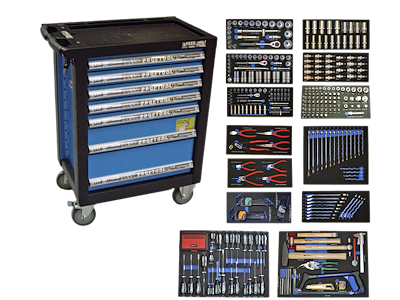 BATO 9137-468 VÆRKSTEDSVOGN  468 DELE - 7 SKUFFER