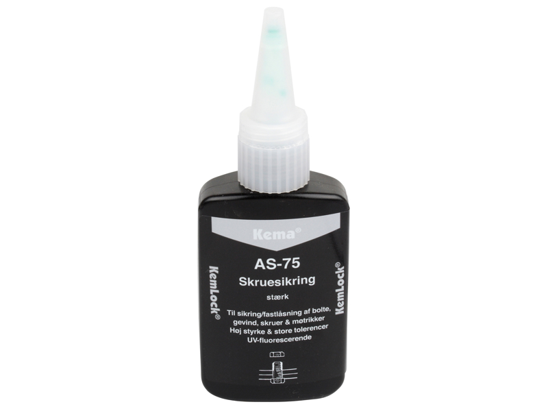 KEMA AS-75 SKRUESIKRING GRØN STÆRK 50 ML.