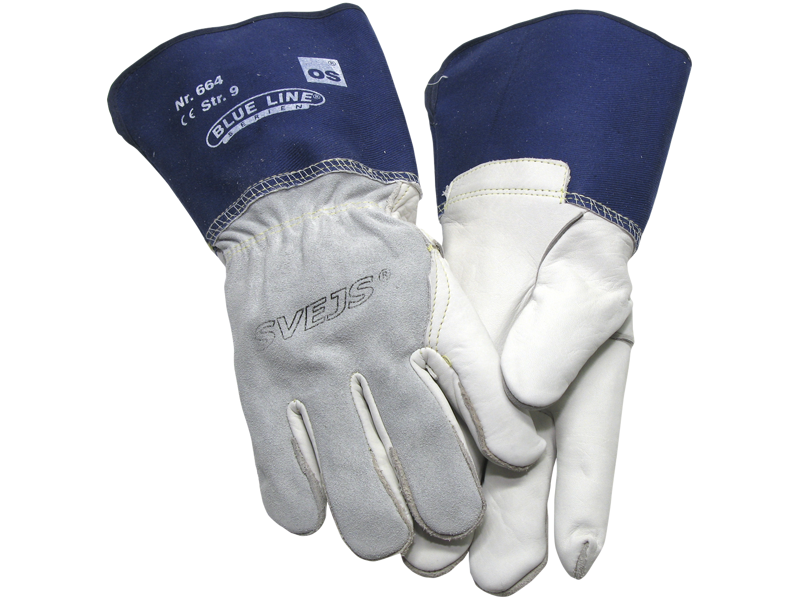 SVEJSEHANDSKE  MODEL 664 BLUE LINE
