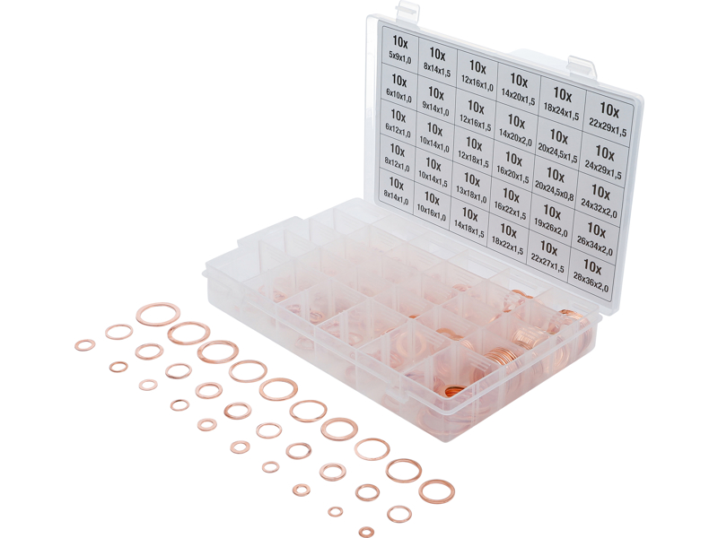 SEALING RING RANGE COPPER 300 PARTS