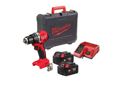 MILWAUKEE SLAGBOREMASKINE 2XBATT 5.0AH+LADER