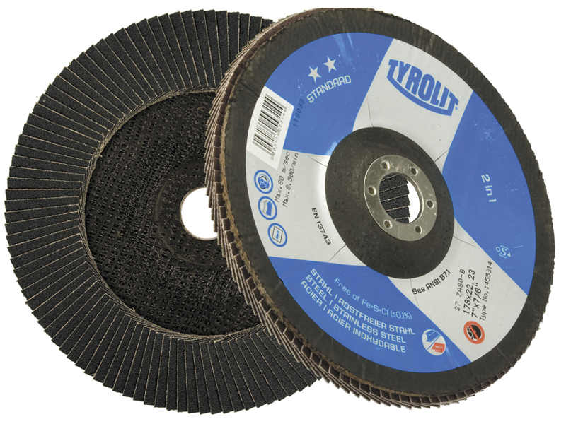 TYROLIT LAMELSKIVE 27XLA Ø115 ZA60Q-B 115MM K60 STÅL/INOX 27LA STANDARD