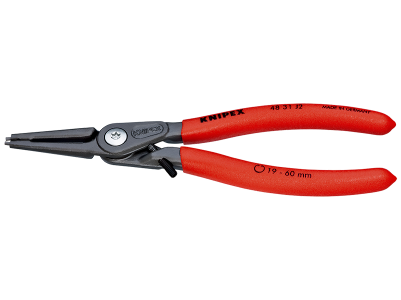 KNIPEX 48 31 J2 LÅSERINGSTANG INDV. Ø19-60 M/OVERDREJN.BESK. 180MM