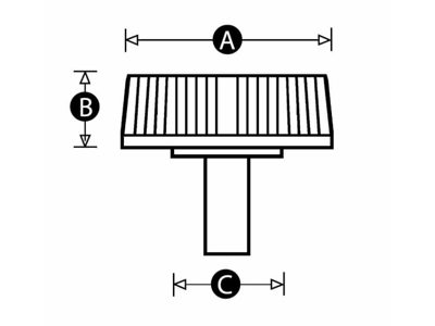 RENCOL 7131Z MALE THUMBSCREW KNOB