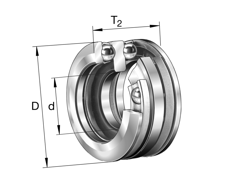 FAG 54211 AXIAL DEEP GROOVE BALL BEARING