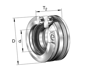 FAG 54205 AXIAL DEEP GROOVE BALL BEARING