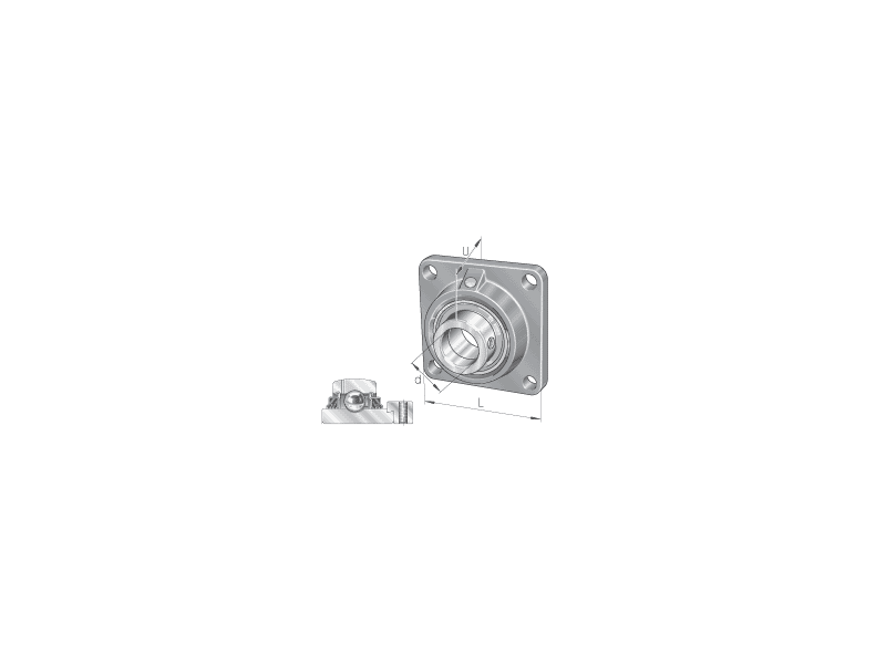 INA TCJ40-XL-N FLANGED HOUSING UNIT